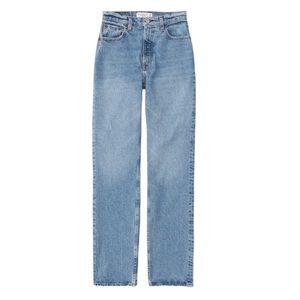 Abercombie & Fitch, Ultra High Rise 90s Straight Jean, size 26 Short, NWT $90